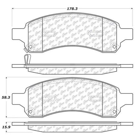 Centric Parts CTEK Brake Pads, 102.11691 102.11691